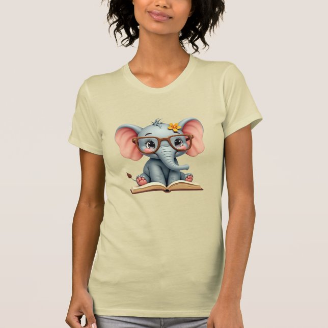 Camiseta Elefante Bebé Sabio (Anverso)