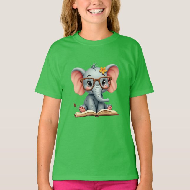 Camiseta Elefante Bebé Sabio (Anverso)
