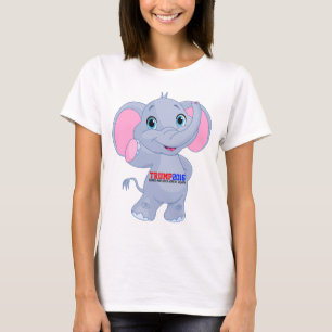 Camiseta Elefante bebé Trump para presidente 2016