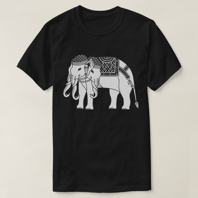 Camiseta Elefante blanco Erawan tailandés (Diseño del anverso)
