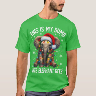 Camiseta Elefante Blanco Para Pijamas Menores De 15 20