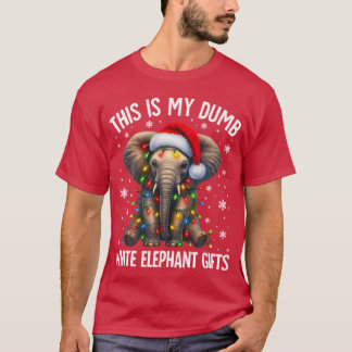 Camiseta Elefante Blanco Para Pijamas Menores De 15 A 20 -