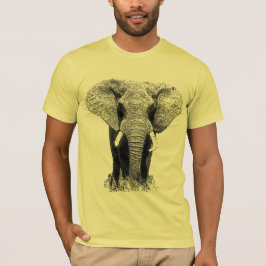 Camiseta Elefante blanco y negro