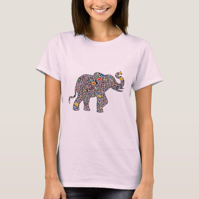 Camiseta Elefante Chita Rosa (Anverso)