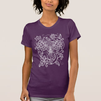 Camiseta Elefante coloreado de Mehndi