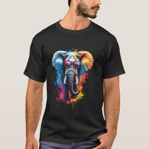 Camiseta Elefante colorido