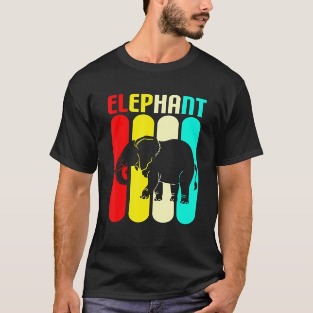 Camiseta Elefante colorido (Anverso)