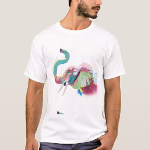 Camiseta Elefante colorido de moda de Guay