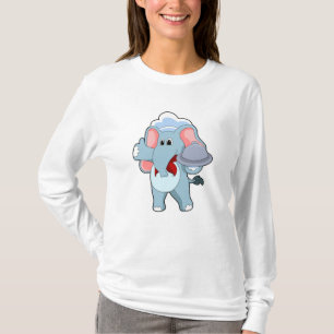 Camiseta Elefante como agua con bandeja