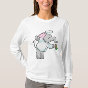 Camiseta Elefante como chef con agitador de sal