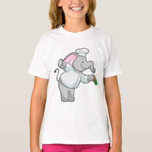Camiseta Elefante como chef con agitador de sal