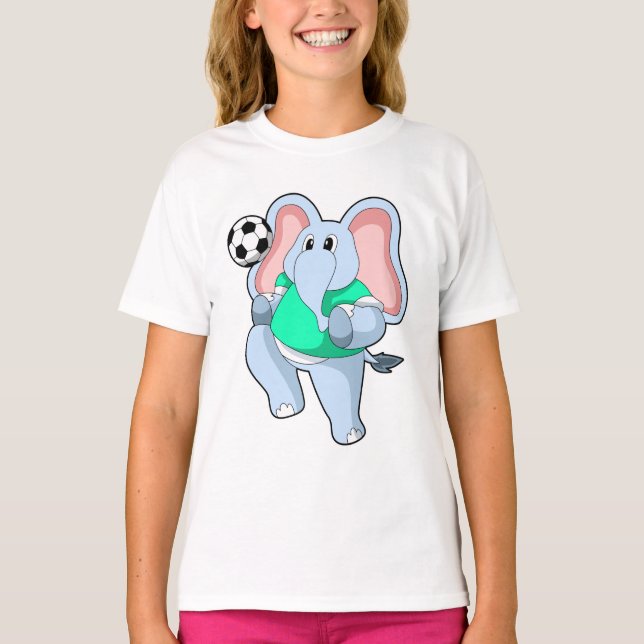 Camiseta Elefante como jugador de fútbol con Soccer.PNG (Anverso)