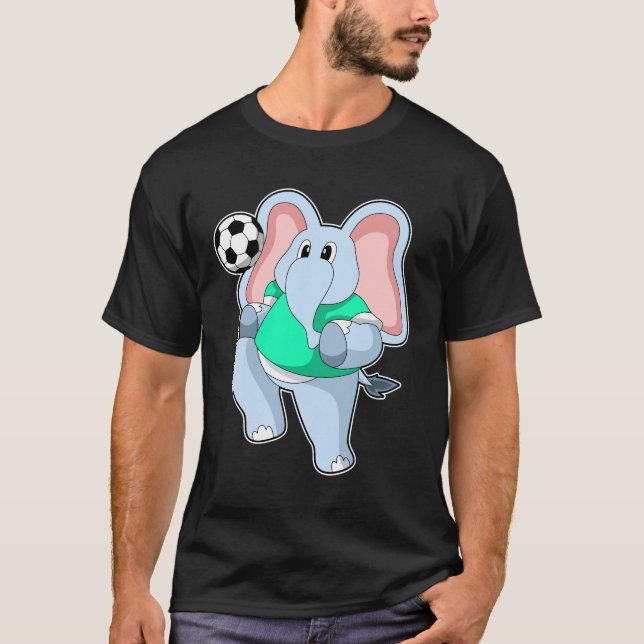 Camiseta Elefante como jugador de fútbol con Soccer.PNG (Anverso)