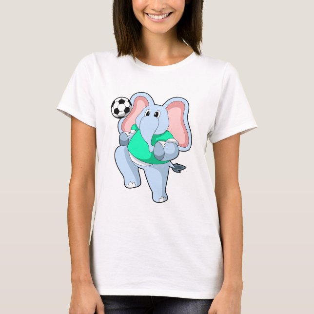Camiseta Elefante como jugador de fútbol con Soccer.PNG (Anverso)