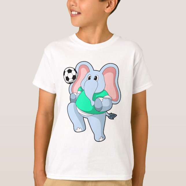 Camiseta Elefante como jugador de fútbol con Soccer.PNG (Anverso)