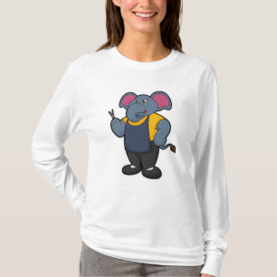 Camiseta Elefante como peluquero con tijeras