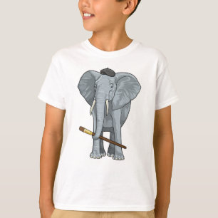 Camiseta Elefante como pintador con pincel de pintura