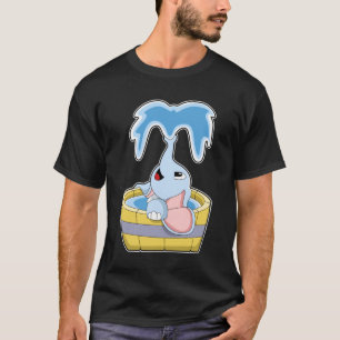 Camiseta Elefante con bañera llena de agua