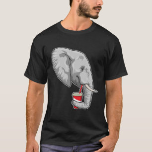 Camiseta Elefante con bebida