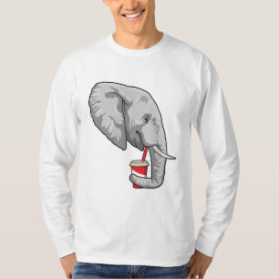 Camiseta Elefante con bebida