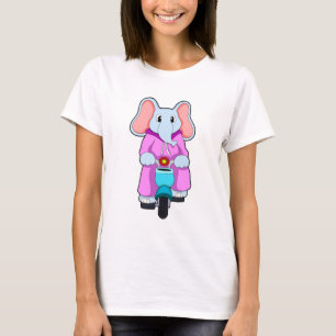 Camiseta Elefante con bicicleta