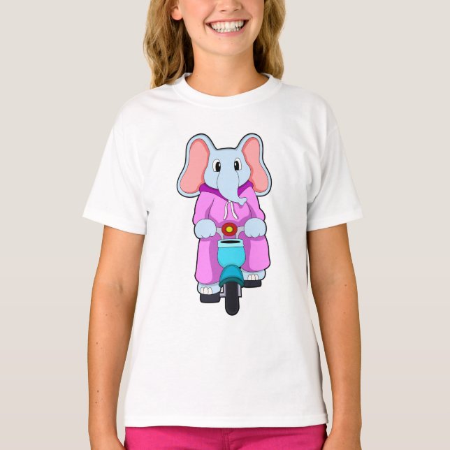 Camiseta Elefante con bicicleta (Anverso)