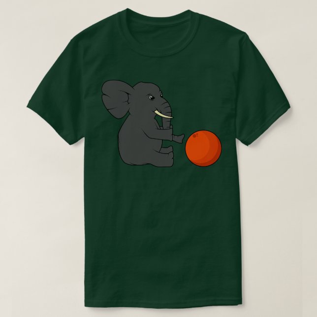 Camiseta Elefante con bolas (Diseño del anverso)