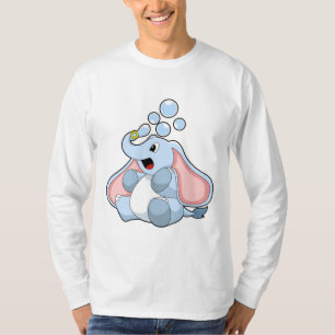 Camiseta Elefante con burbujas de agua