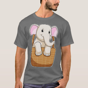 Camiseta Elefante con cesta