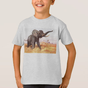 Camiseta Elefante con clase elegante del destino de la MOD