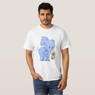 Camiseta Elefante con flor