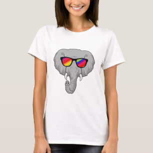 Camiseta Elefante con gafas de sol