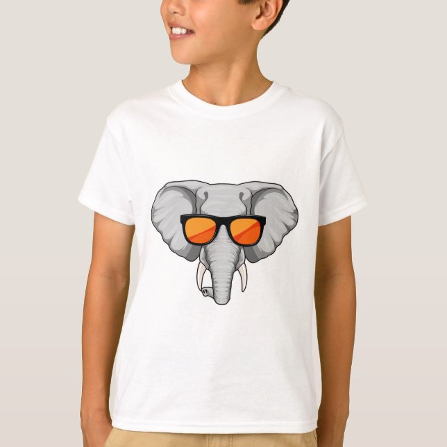 Camiseta Elefante con gafas de sol (Anverso)