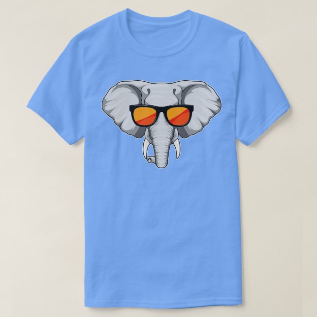 Camiseta Elefante con gafas de sol (Diseño del anverso)
