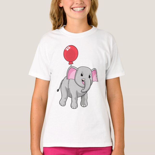 Camiseta Elefante con globo (Anverso)