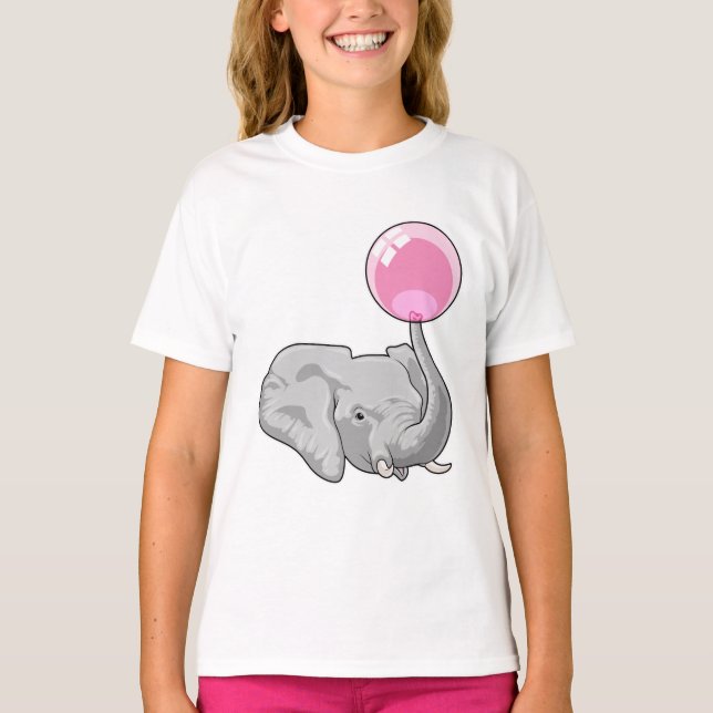 Camiseta Elefante con globo (Anverso)