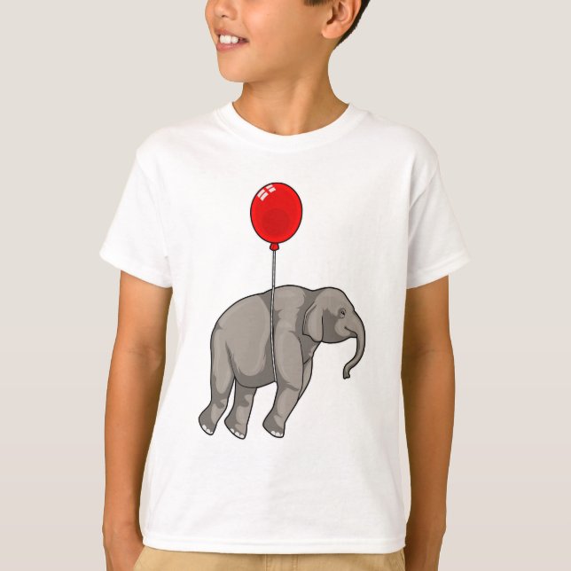 Camiseta Elefante con globo (Anverso)