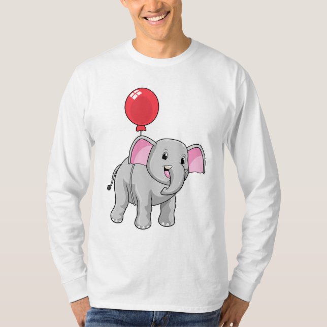 Camiseta Elefante con globo (Anverso)