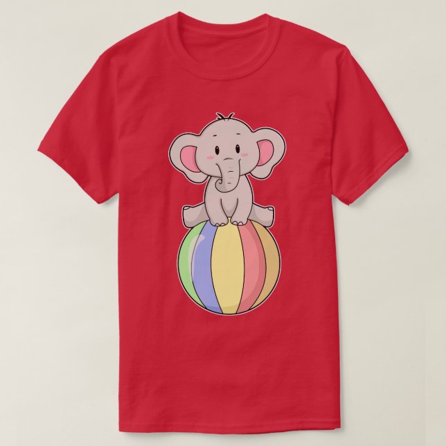 Camiseta Elefante con globo 3 (Diseño del anverso)