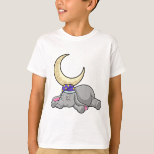 Camiseta Elefante con luna