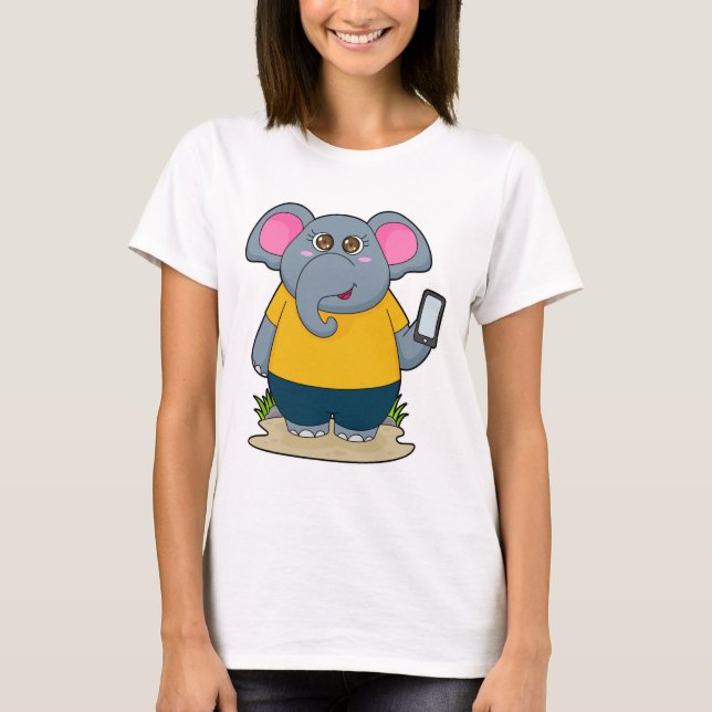 Camiseta Elefante con móvil (Anverso)
