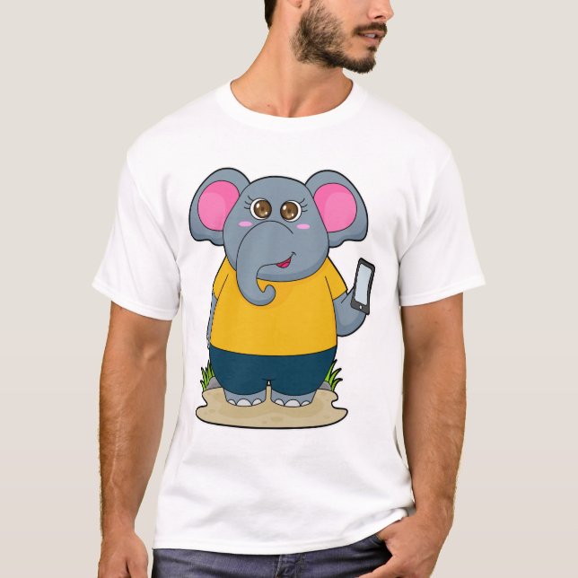 Camiseta Elefante con móvil (Anverso)