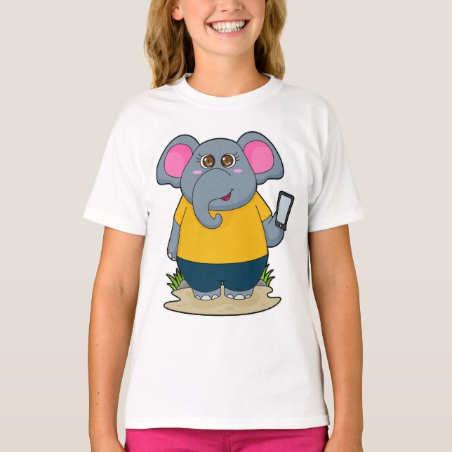 Camiseta Elefante con móvil (Anverso)