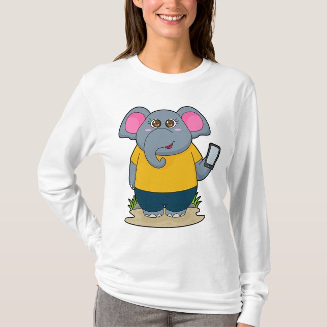 Camiseta Elefante con móvil (Anverso)