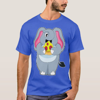 Camiseta Elefante Con Pizza