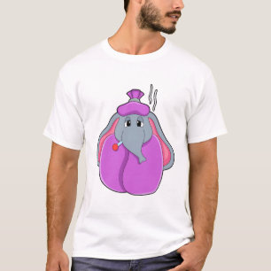 Camiseta Elefante con termómetro de Fiebre