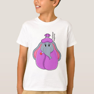 Camiseta Elefante con termómetro de Fiebre