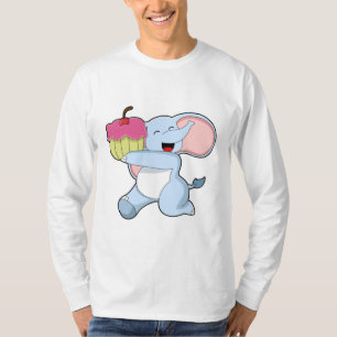 Camiseta Elefante con torta