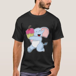 Camiseta Elefante con torta