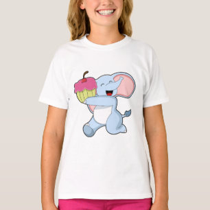 Camiseta Elefante con torta